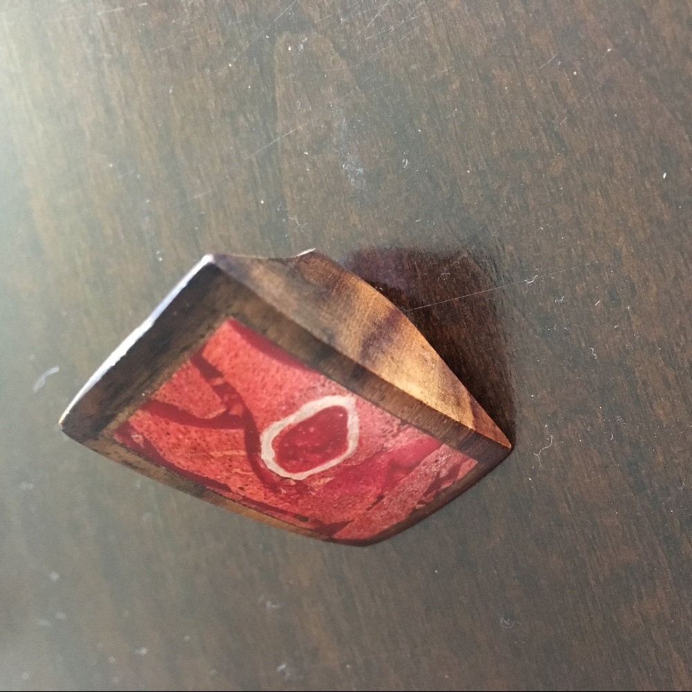 Awesome Ring handmade wooden size 7.5 - Picture 3 of 4